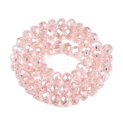 Electroplate Glass Beads Strands X-EGLA-A044-T8mm-A22-1