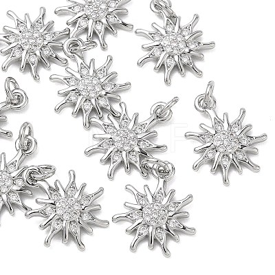 SHEGRACE Brass Clear Cubic Zirconia Pendants XGRQ3K803-534P-1