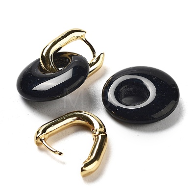 Rack Plating Brass Hoop Earrings EJEW-M248-01G-04-1