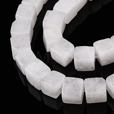 Natural White Jade Beads Strands G-T139-6x6-30A-1