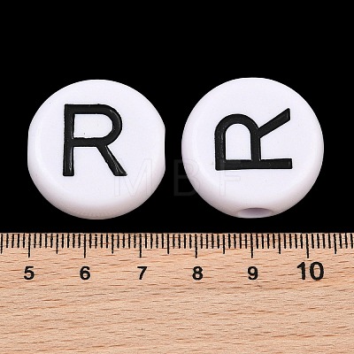 Opaque Acrylic European Beads AC-CBA3BDD-01R-1
