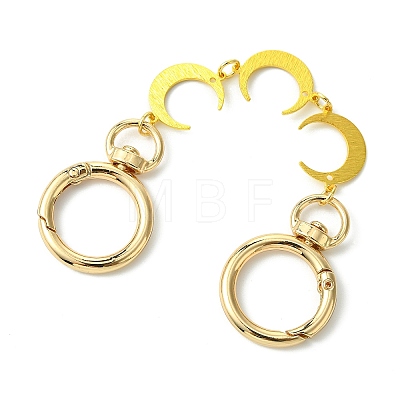 Brass Triple Moon Link Bag Extender Chains FIND-JF00147-02-1