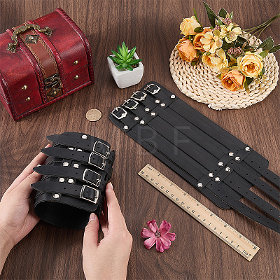 1Pc Viking PU Leather Cord Bracelets BJEW-CL0001-46B-1