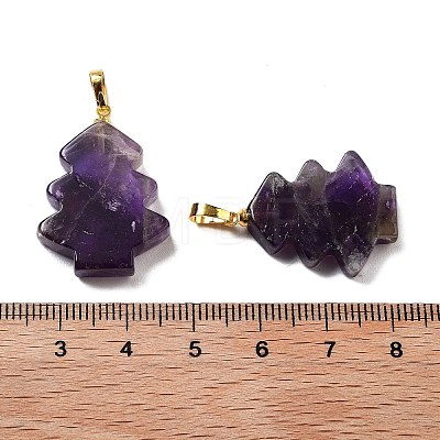 Natural Amethyst Pendants G-A203-01I-1