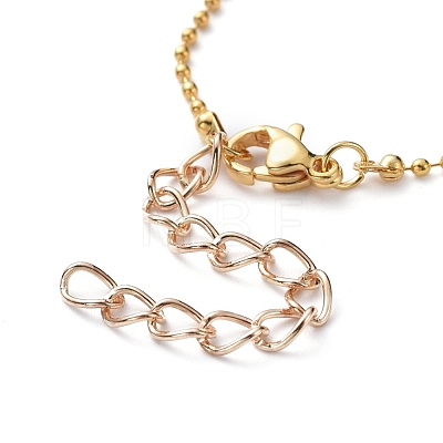 Brass Ball Chains Necklaces X-NJEW-JN02838-02-1
