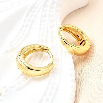 Brass Chunky Hoop Earrings for Women EJEW-G297-20G-1