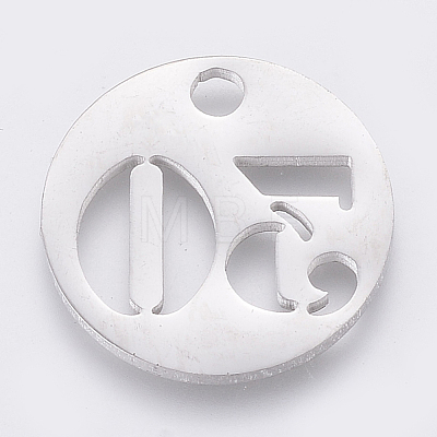 Non-Tarnish 304 Stainless Steel Pendants STAS-F233-30-P-1
