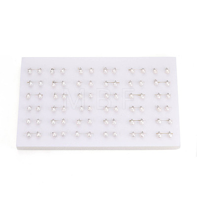 Brass & Natural Pearl Stud Earrings PEAR-N020-WX12-1