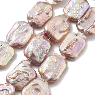 Natural Baroque Keshi Pearl Beads Strands PEAR-P064-01F-05C-1