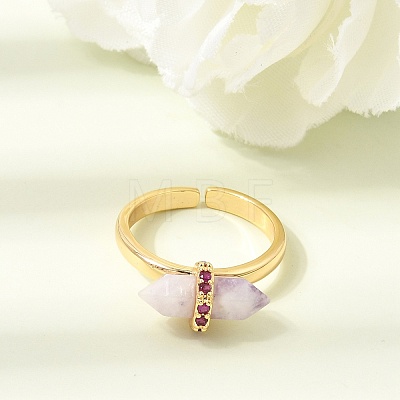 Natural Lepidolite Cuff Rings GG-CBA0B5A-03G-02-1