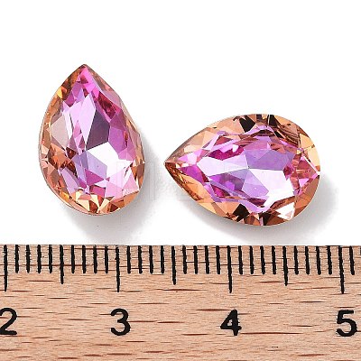 Glass Rhinestone Cabochons RGLA-G020-06A-D502-1