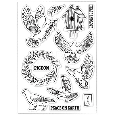 Custom PVC Plastic Clear Stamps DIY-WH0618-0115-1