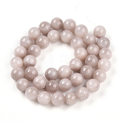 Natural Dyed Yellow Jade Gemstone Bead Strands G-R271-10mm-YXS06-1