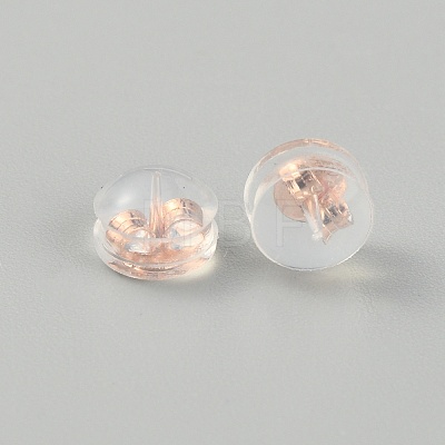 Sterling Silver Silicone Cover Ear Nuts FIND-TAC0017-10RG-1