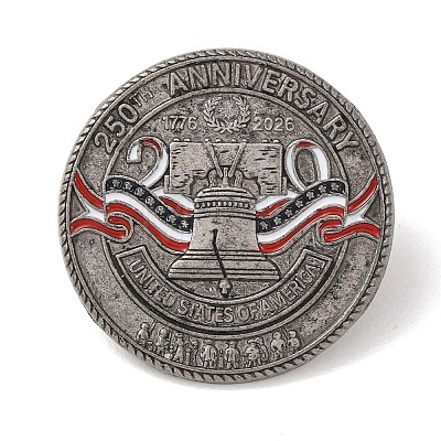 Alloy USA 250th Anniversary Commemorative Lapel Pin Backs JEWB-B046-01D-B-1