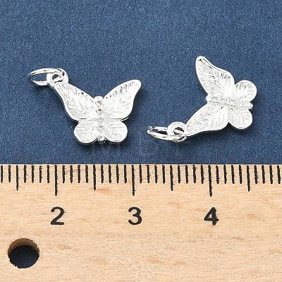 Brass Micro Pave Cubic Zirconia Charms KK-H532-15S-1