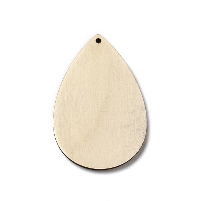 Single Face Printed Wood Big Pendants WOOD-H102-03I-1