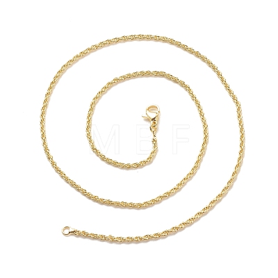 Brass Rope Chains Necklace for Women NJEW-P265-16G-1