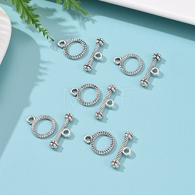 Tibetan Style Alloy Toggle Clasps LF1076Y-NF-1
