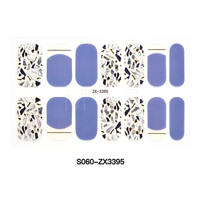 Full Cover Nombre Nail Stickers MRMJ-S060-ZX3395-1