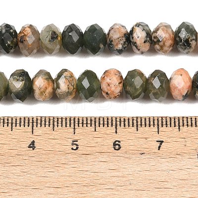 Natural Green Opal Beads Strands G-C259-A51-5x8mm-1