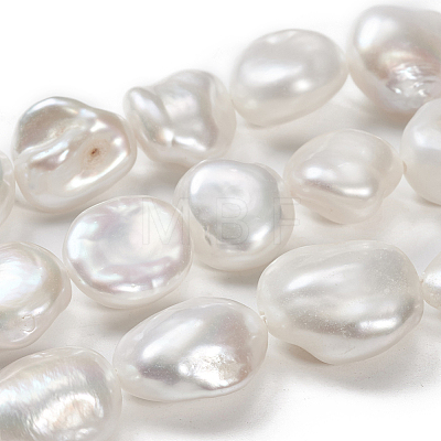 Natural Baroque Pearl Keshi Pearl Beads Strands PEAR-K004-31-1