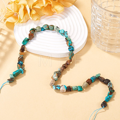 1 Strand Natural HuBei Turquoise Beads Strands G-TA0003-48-1
