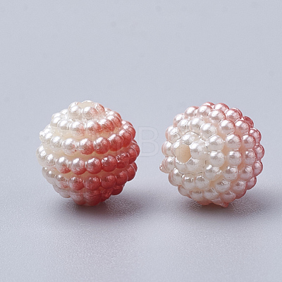 Imitation Pearl Acrylic Beads OACR-T004-10mm-10-1