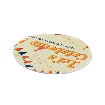 Happy Birthay Kraft Paper Gift Tags DIY-D056-01G-1