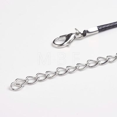 Korean Waxed Polyester Cord Necklace Making NJEW-G284-02P-1