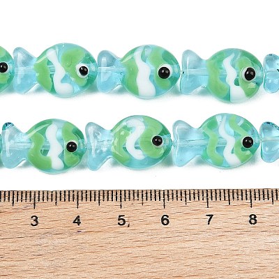 Handmade Lampwork Beads Strands LAMP-G154-07P-1
