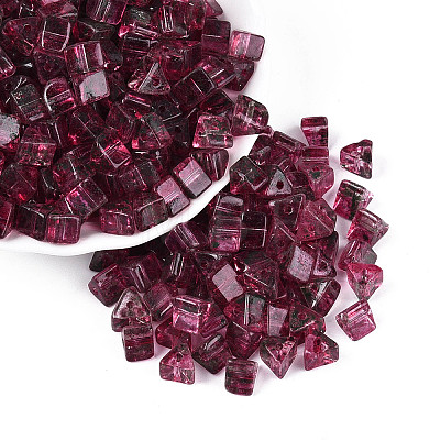 Picasso Transparent Glass Beads SEED-Q039-02G-1