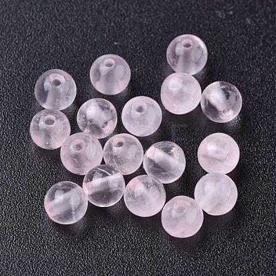 Natural  Rose Quartz Beads Strands G-L104-4mm-01-1