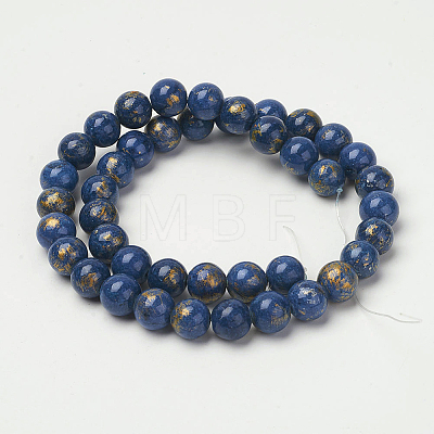 Natural Mashan Jade Beads Strands G-P232-01-G-8mm-1