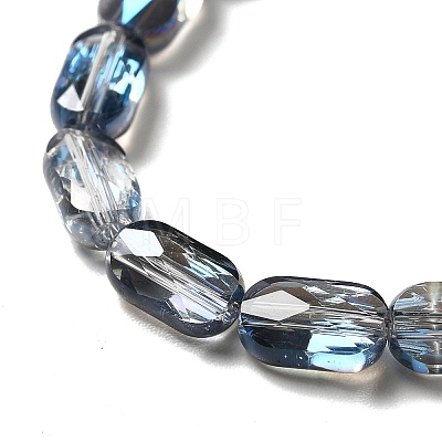 Transparent Electroplate Glass Bead Strands EGLA-F150-HR02-1