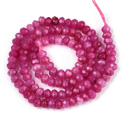 Natural White Jade Bead Strands X-G-R343-2x4-08-1