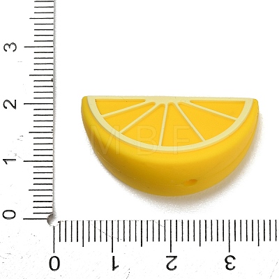 Fruit Theme Food Grade Eco-Friendly Silicone Beads SIL-I022-02E-1