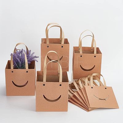 Funny Craft Paper Handbags CARB-WH0018-02A-1