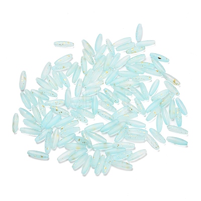 Frosted Glass Beads FGLA-L001-001K-1