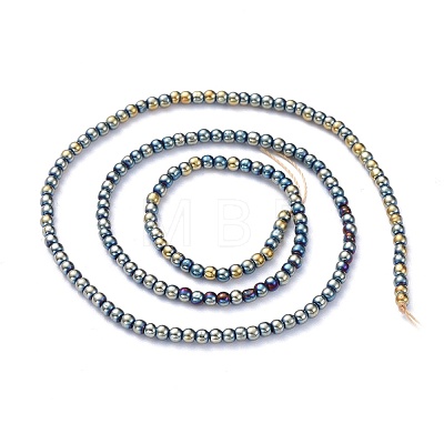 Electroplate Glass Beads Strands EGLA-K014-A-FP08-1