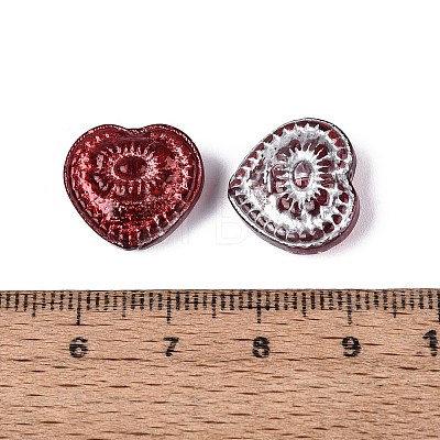Baking Paint Transparent Glass Beads DGLA-N018-26E-1