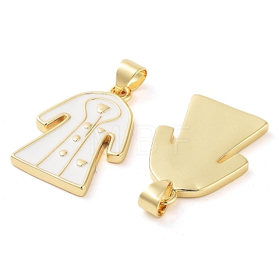 Rack Plating Brass Enamel Pendants KK-Z063-36G-1