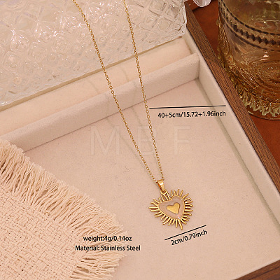 304 Stainless Steel Enamel Pendant Necklaces WG17FE6-05-1