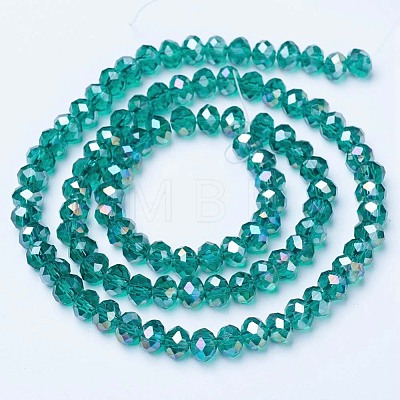 Electroplate Glass Beads Strands EGLA-A034-T10mm-B04-1