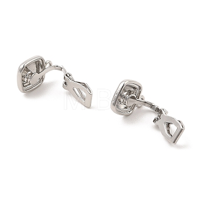 Alloy Clip-on Earring Findings FIND-L015-003P-1