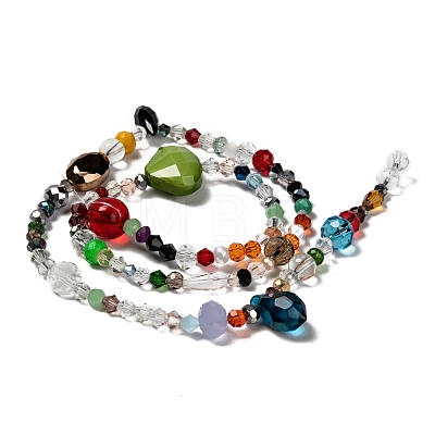 Mixed Electroplate Glass Beads Strands X-EGLA-A003-01-1
