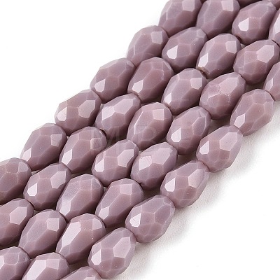 Opaque Solid Color Beads Strands EGLA-N013-P4mm-D09-1