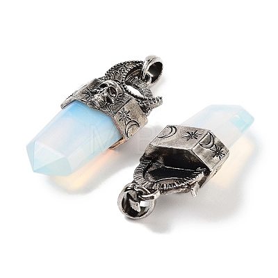 Opalite Faceted Sword Pendants G-Q163-01AS-08-1