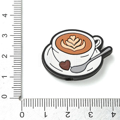 Coffee Theme Silicone Beads SL-CBACE28-01E-1