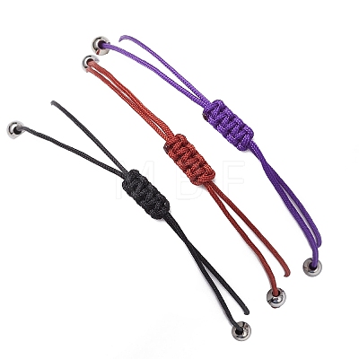 3Pcs Constellations Adjustable Nylon Cord Braided Bead Bracelets for Women Men BJEW-JB11325-08-1